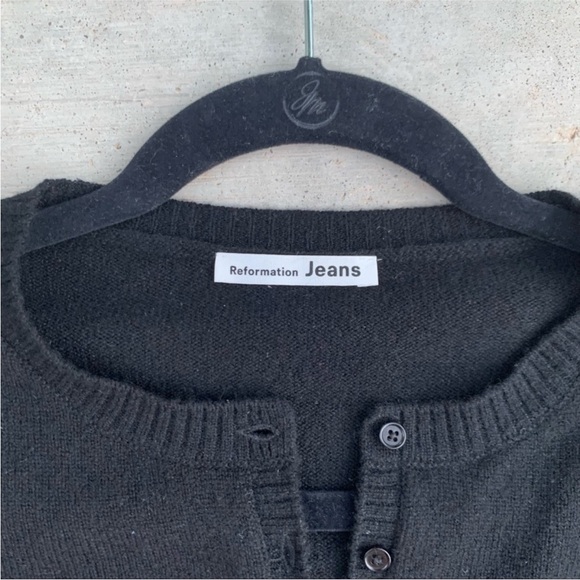 Reformation Cashmere Henley Sweater - Picture 3 of 5